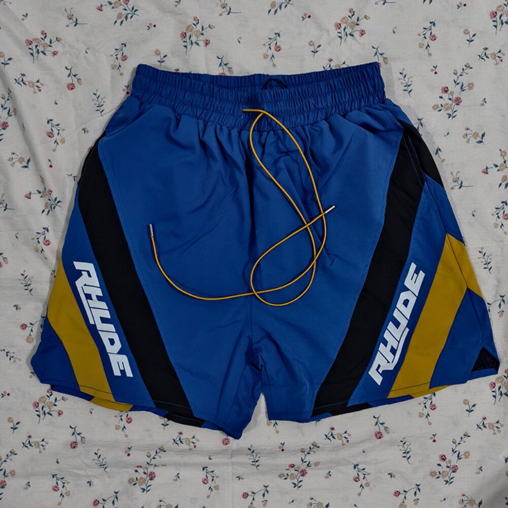 Rhude Blue Athletic Shorts